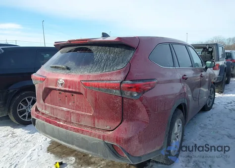 2023 Toyota Highlander Le z USA, uszkodzony, nr VIN 5TDKDRAH4PS010494